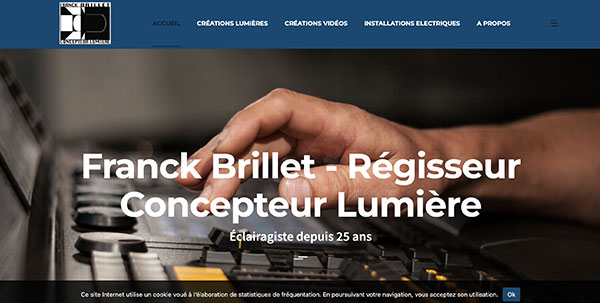 site-internet-regisseur-lumiere-franck-brillet Site Internet régisseur lumière Franck Brillet